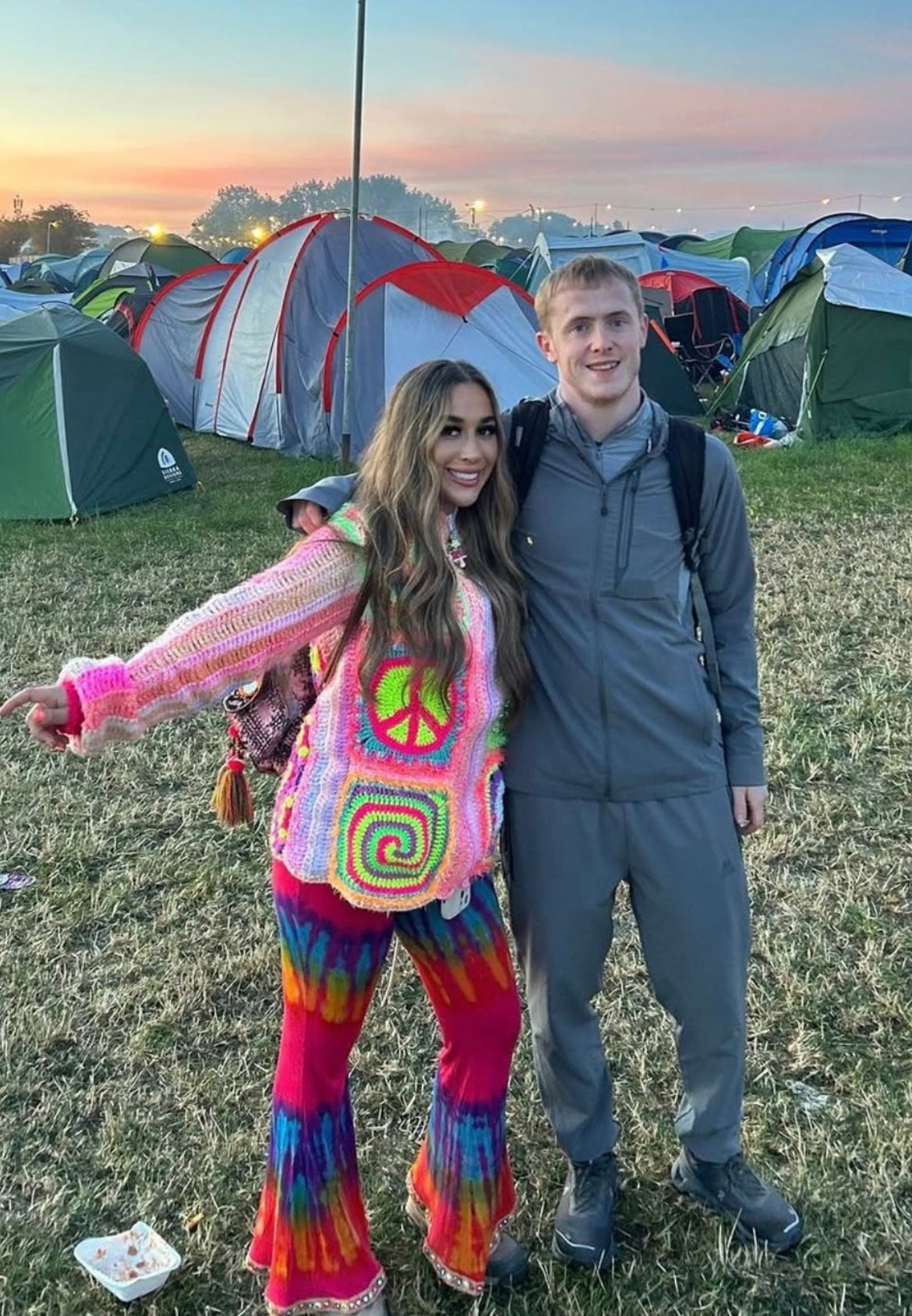 Crochet cardigan - baby pinks