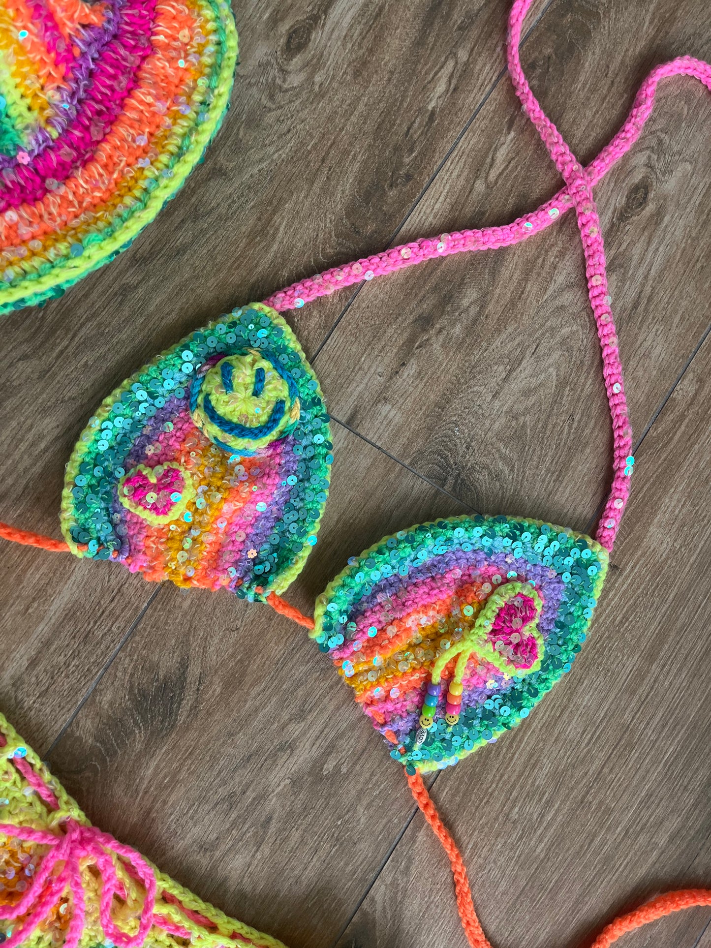 Billie sparkle bikini top & skirt co-ord