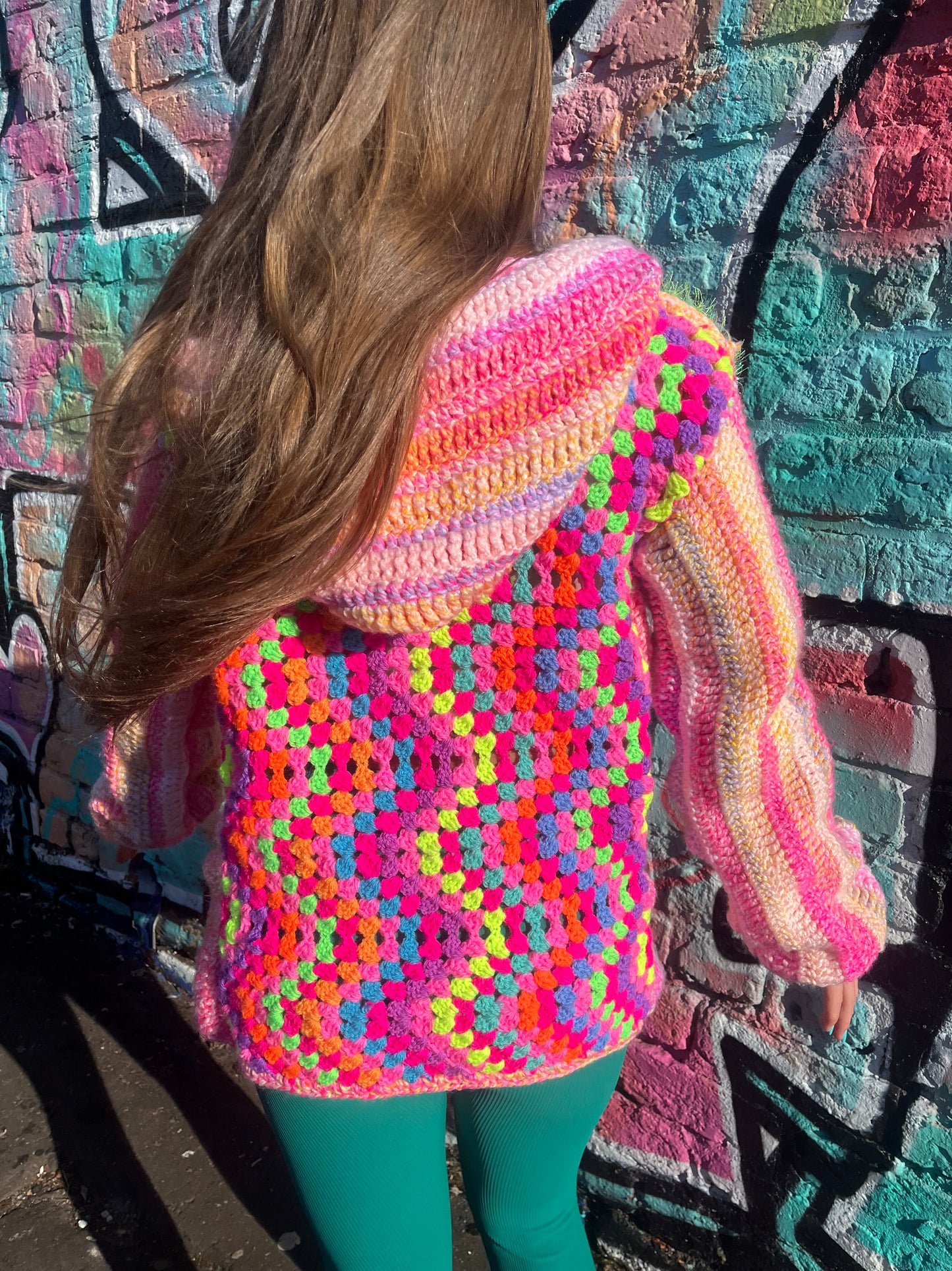 Crochet cardigan - baby pinks