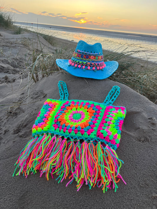 Starburst tassel top