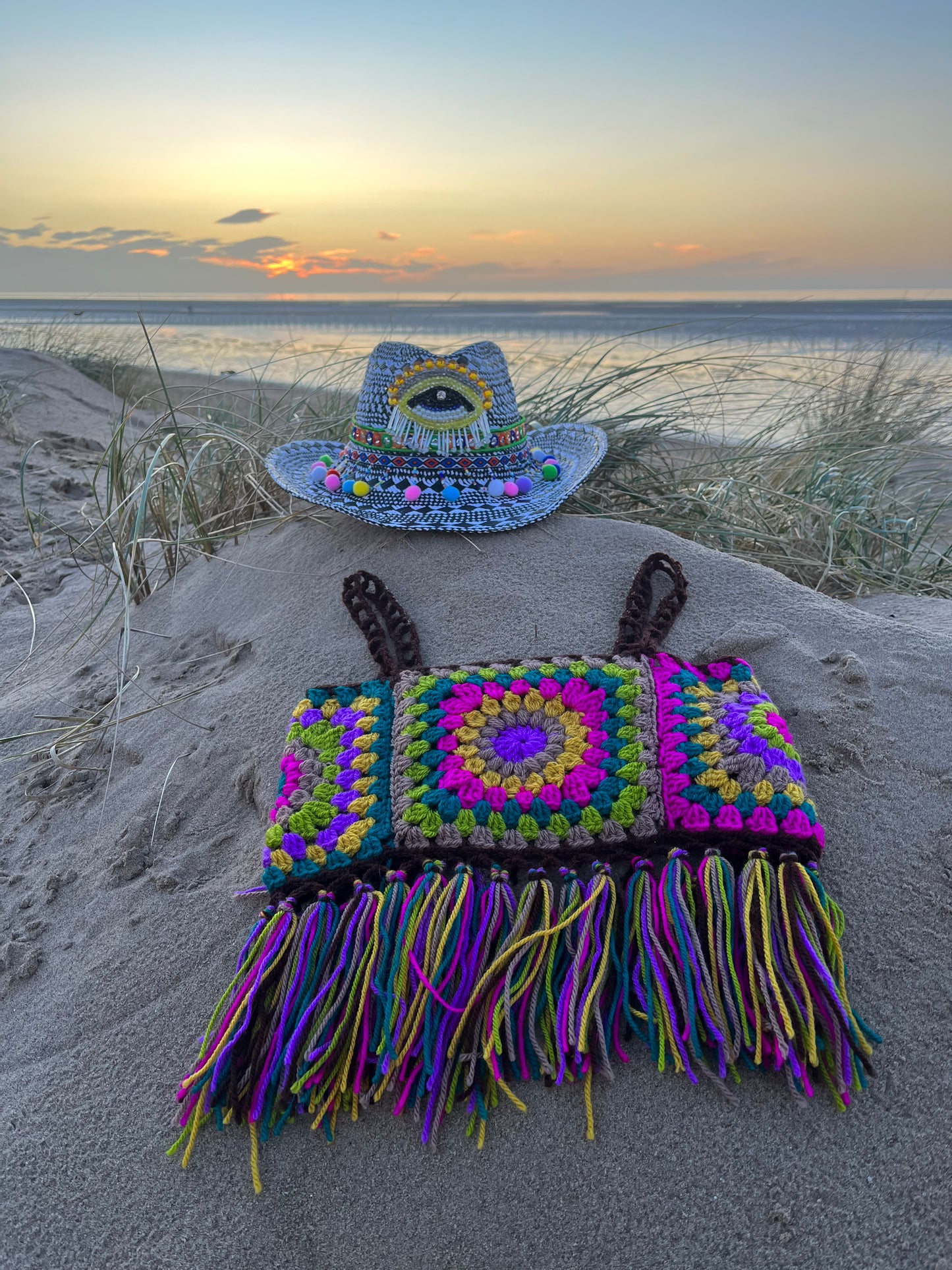 Starburst tassel top